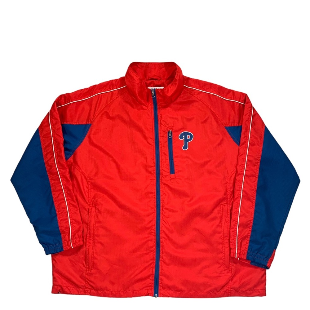 G III Sports Carl Banks MLB Baseball Philadelphia Phillies Red Jacket Size 2XL